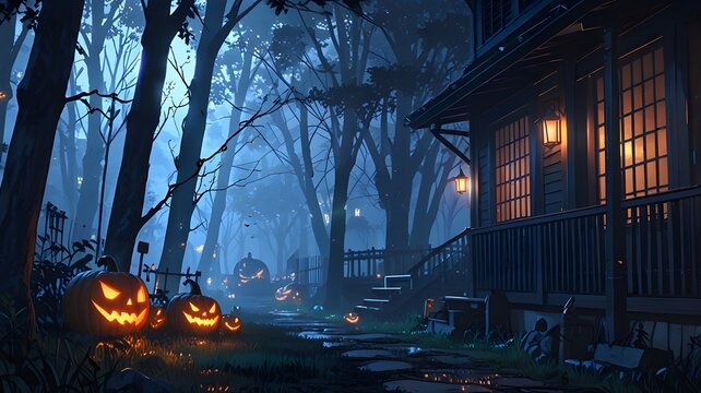 Spooky Halloween night