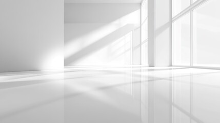 White glass background, soft gradient, capturing light reflections with a clean, minimalist design.