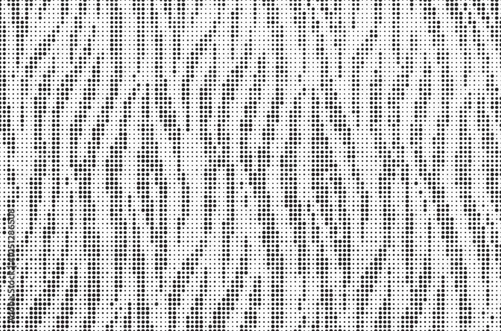 Poster Halftone trendy zebra skin pattern background vector. Animal fur dotted vector background. Abstract seamless zebra stripe pattern.