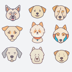 Art and Illustration of cat and dog perfect for design