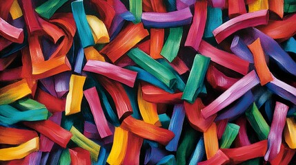 Fototapeta premium Abstract Expressionist Painting with Vibrant Colors and Dynamic Lines