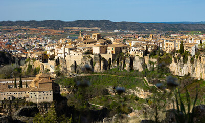 Naklejka premium Panoramic view of Cuenca, community of Castilla-La Mancha, Spain.