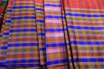 In the background of nature, the silkworm larvae spun their cocoons, producing the fine silk...