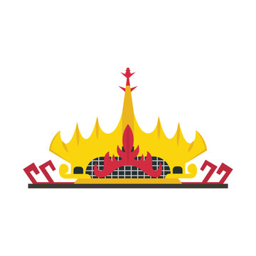 Landmark Menara Siger Vector Illustration