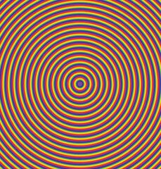concentric circles create a joyful and random geometric design ideal for a cheerful background