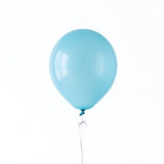 Colorful balloons floating white background