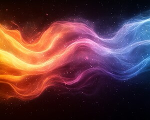 Colorful Waves in Free Space with Rainbow Tones