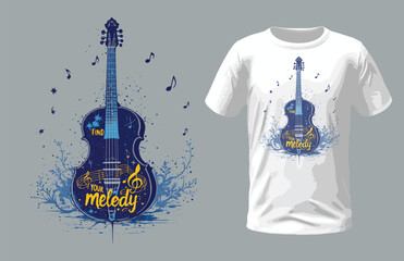 Find your melody, music t-shirt design