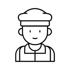 Bartender Lineart Icon