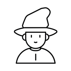 Magician Lineart Icon