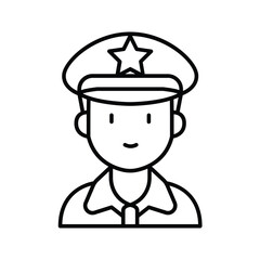 Pilot Lineart Icon