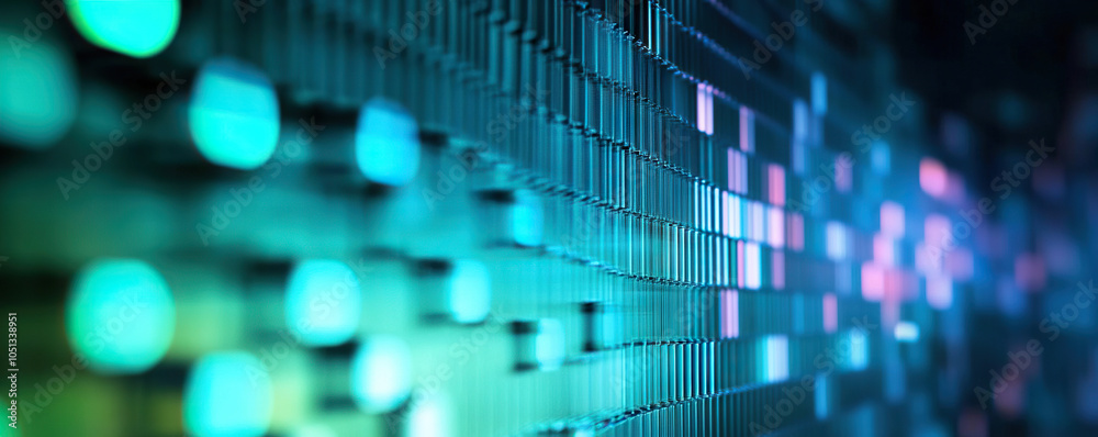 Poster digital abstract background, ideal for depicting a wide range of applications, including network cap