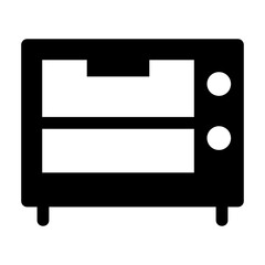 Oven Glyph Icon Vector