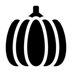 Pumpkin Glyph Icon Vector