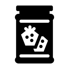 Jam Glyph Icon Vector