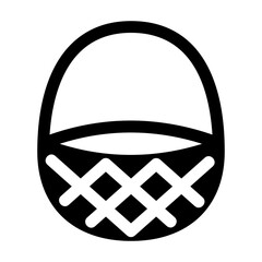 Basket Glyph Icon Vector