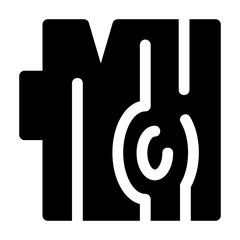 Firewood Glyph Icon Vector