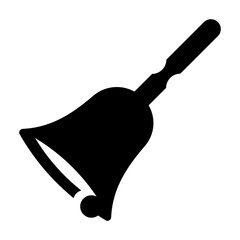 Bell Glyph Icon Vector