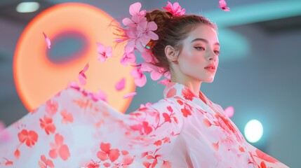 A fashion show featuring breast cancer survivors modeling clothes designed by local artists, showcasing strength, beauty, and resilience.