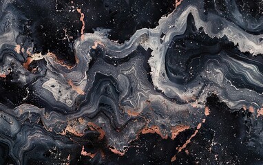 Elegant pretentious indoor patterns. Natural black marble texture for skin tile wallpaper luxurious background. Premium quality sophisticated ornament. Creative stone ceramic art wall interiors design