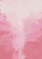 Fototapeta premium strawberry pink and cream brush color on paper background illustration for decoration on dessert sweet, romance and kids concept.