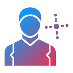 Network Specialist Male Icon Style
