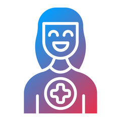 Female Patient Icon Style