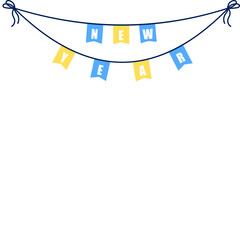 New Year Bunting Flag