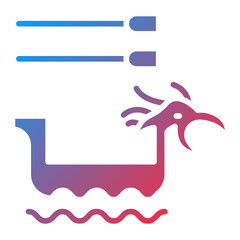 Dragon Boat Racing Icon Style