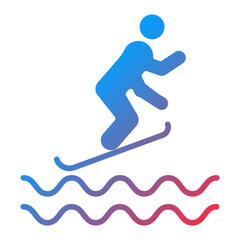 Surfing Icon Style