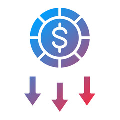 Obraz premium Low Startup Cost Icon Style