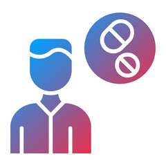 Drug Addiction Icon Style