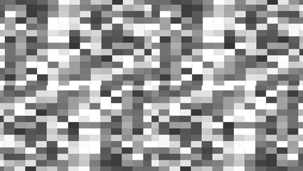Abstract Grayscale Pixelated Geometric Background Pattern Design
