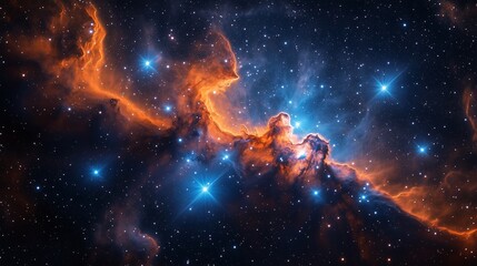 Fototapeta premium Abstract Colorful Nebula Beautiful 