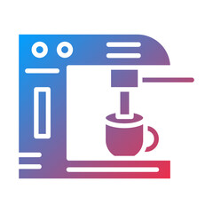 Coffee Maker Icon Style