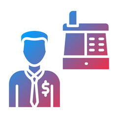 Cashier Icon Style