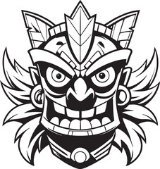 Authentic Maori Statue Vector Designs