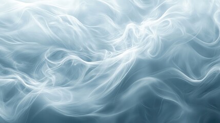 Obraz premium Abstract smoke swirls on a blue background.