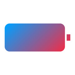 Empty Battery Icon Style