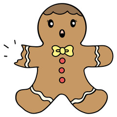 Ginger bread in chrismas theme