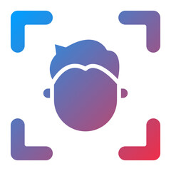 Face Sensor Icon Style