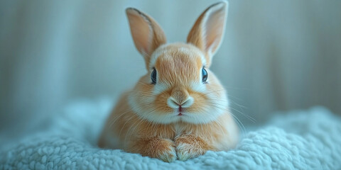 Obraz premium A rabbit on a white background.