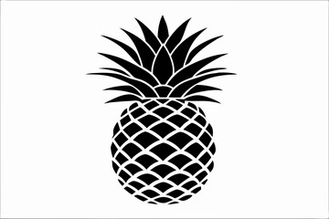 Obraz premium Tropical Pineapple Silhouette Design