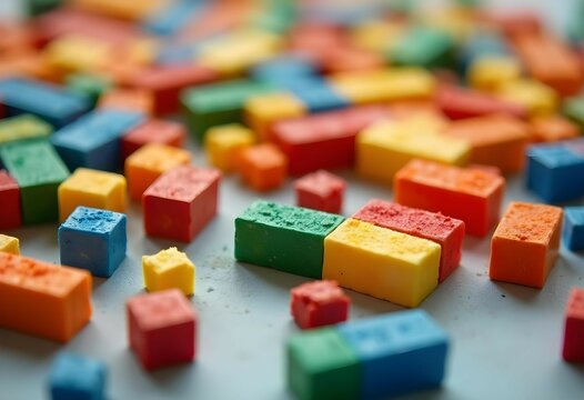 Defectives plastic building blocks