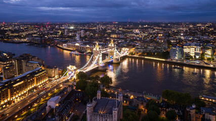 Naklejka premium Bustling cityscape of London, UK