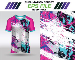 Colorful design Jersey & T-shirt for sublimation and digital print