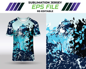Colorful design Jersey & T-shirt for sublimation and digital print