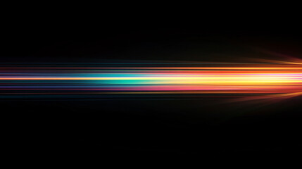 Fototapeta premium Neon design elements light glow and flash technology abstract background. Fractal lights moving fast. Speed concept. High quality photo 