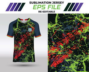 Colorful design Jersey & T-shirt for sublimation and digital print