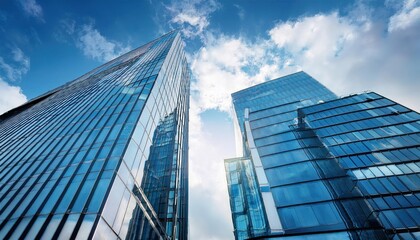 Fototapeta premium Economics and Finance Concept Modern Office Architecture in the Banking Sector